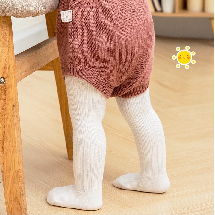 Quần tất, legging liền bàn len dày ấm áp, mềm mại, cao cấp phong cách Hàn Quốc cho bé gái QL11