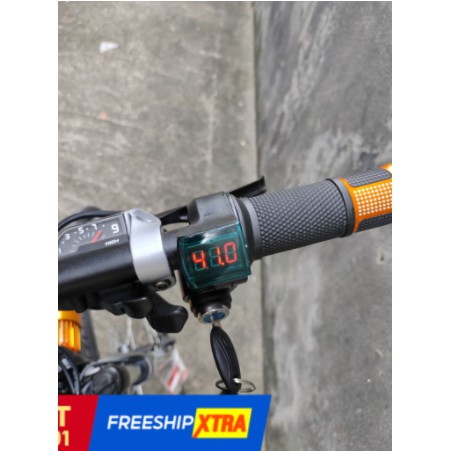 HOT Tay ga xe điện đa năng MÀU VÀNG từ 0-99v , có nấc BẬT ĐÈN NAMHP