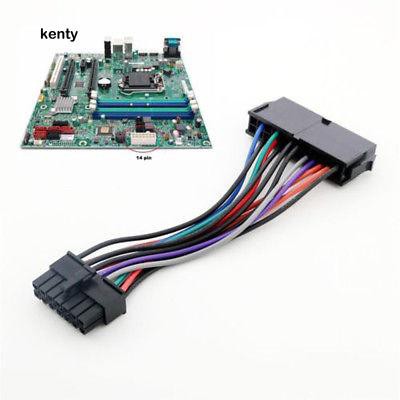 Kt KT Ktt★Dây Cáp Nguồn ATX 24 Pin Sang 14 Pin Cho Lenovo IBM