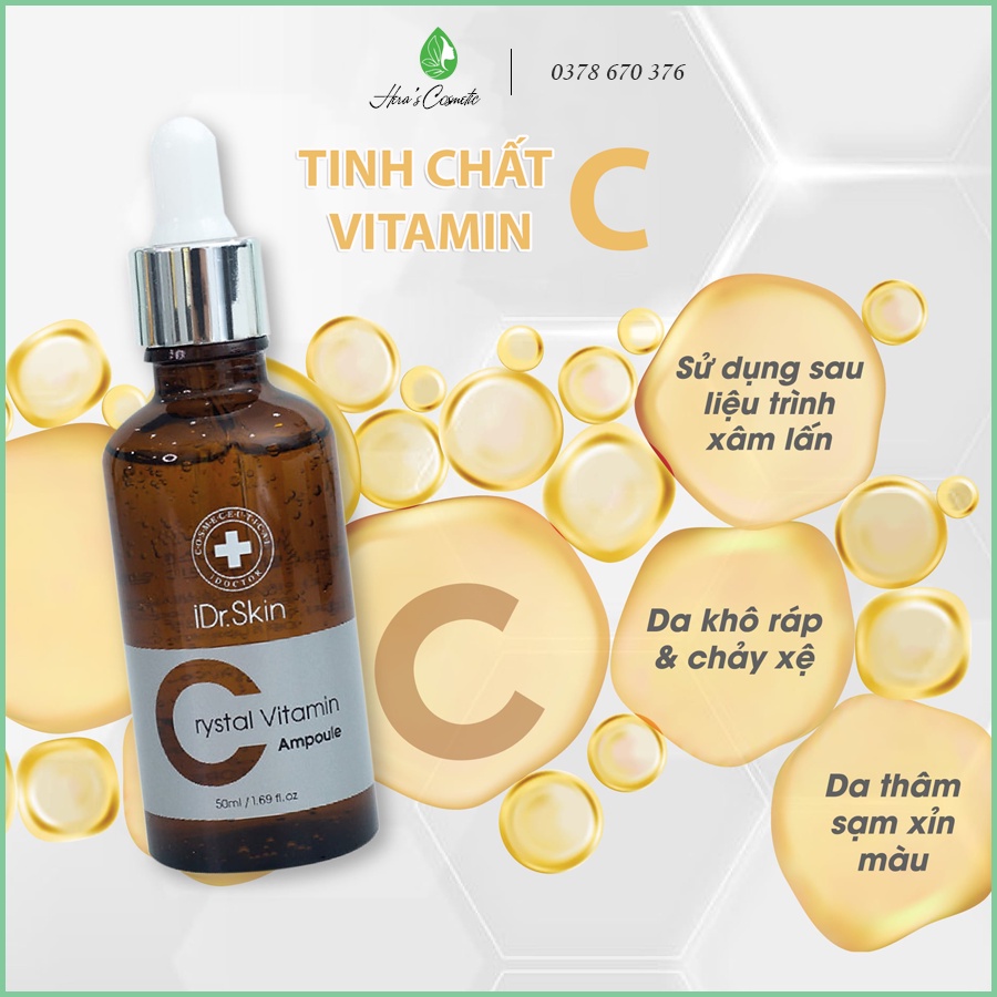 Tinh chất dưỡng trắng da Idr Skin _ IDr.Skin Crystal vitamin C Serum-Ampoule 50ml
