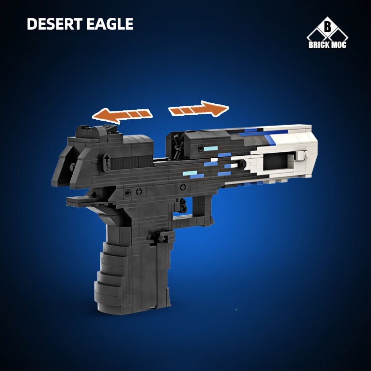 Đồ Chơi Lắp Ráp Xếp Hình PUBG Mô Hình Lục DESERT EAGLE Black Ice 1100+ PCS - Phiên Bản Nịt Của Kevin183