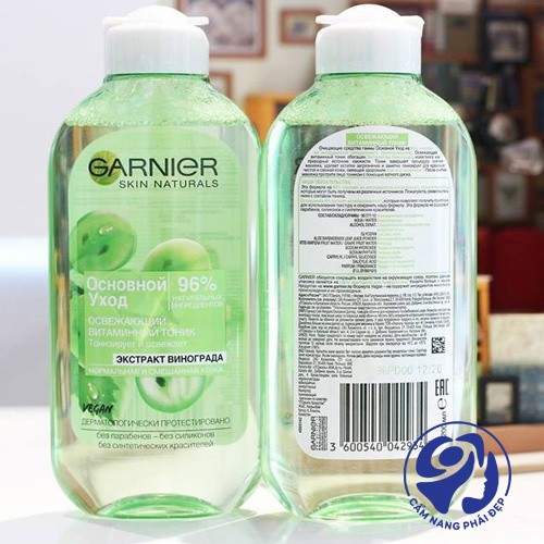 Nước hoa hồng Garnier sạch sáng mịn da - Toner garnier các màu