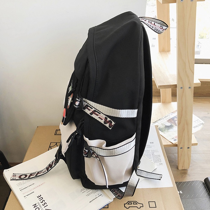 Balo học sinh cấp 2, cấp 3 thời trang cho nam &amp; nữ chống nước size 42cm ( không kèm phụ kiện ) BALO-571