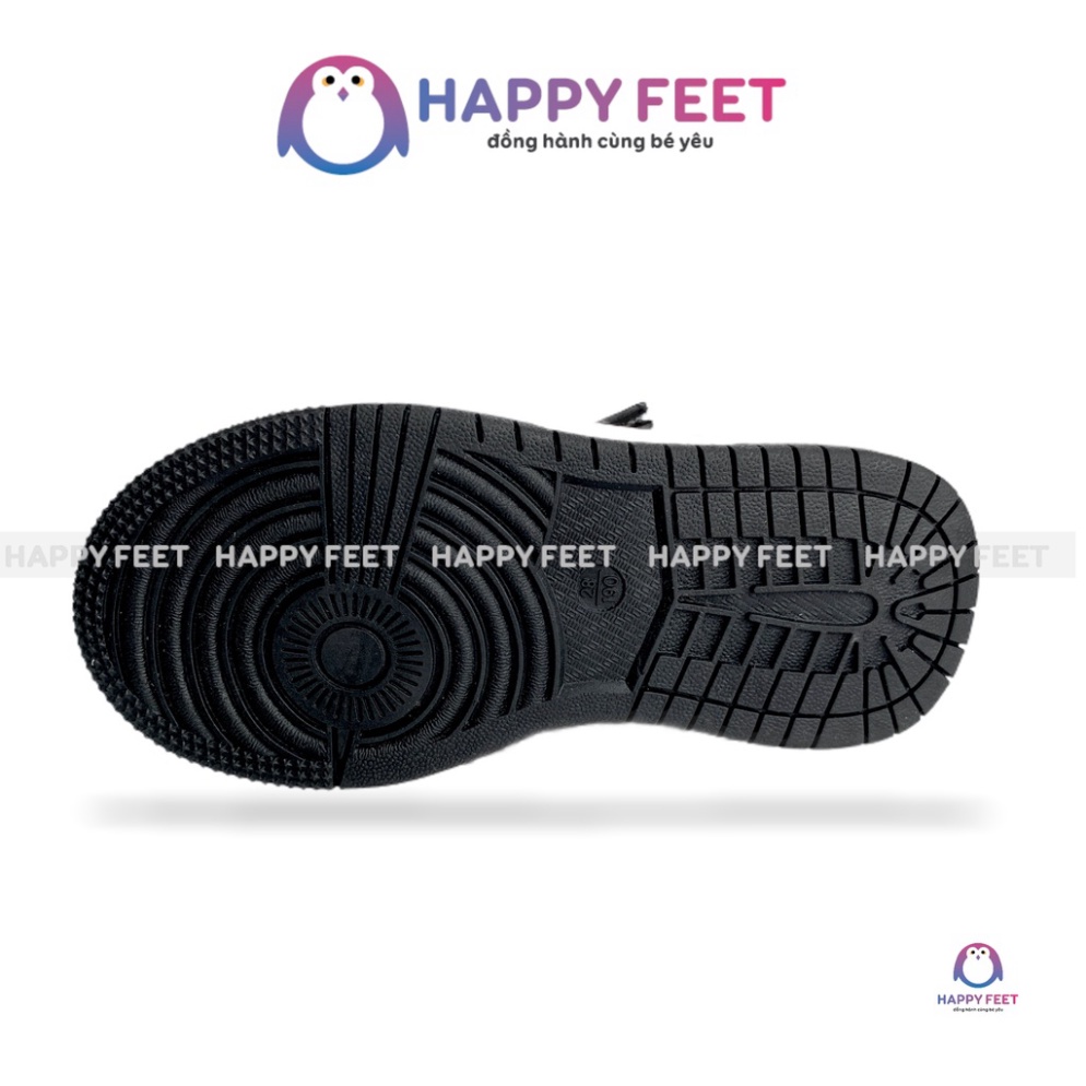 [SIÊU SALE] Giầy thể thao cao cổ trẻ em Happy Feet da mềm chống thấm nước cho bé trai 1-5 tuổi- HF806 cao cấp
