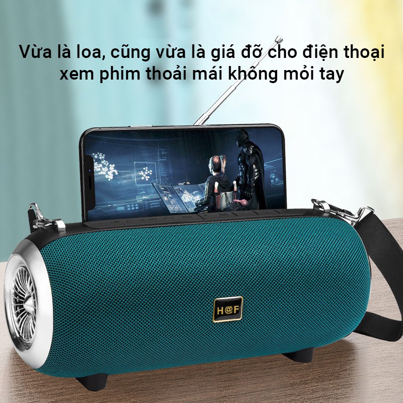 Loa Bluetooth HF-F666 công suất 5W*2 âm thanh HiFi, công nghệ không dây TWS kết nối 2 loa F666 cùng 1 lúc, nhiều màu sắc