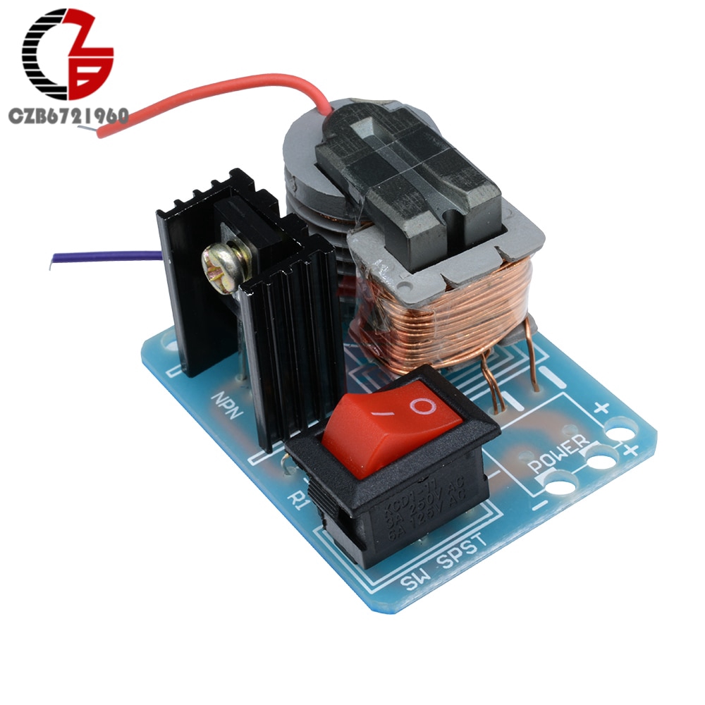 15KV High Frequency DC High Voltage Arc Ignition Generator Inverter Boost Step-Up 18650 DIY Kit U Core Transformer Suite 3.7V