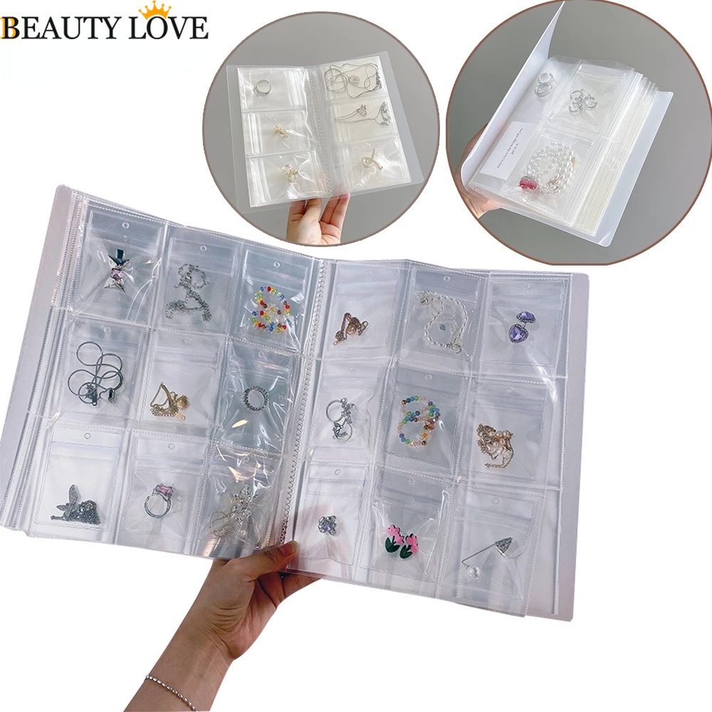 Hộp Đựng Trang Sức Trong Suốt Chống Bụi Bẩn 160 / 288 Ngăn Tiện Dụng