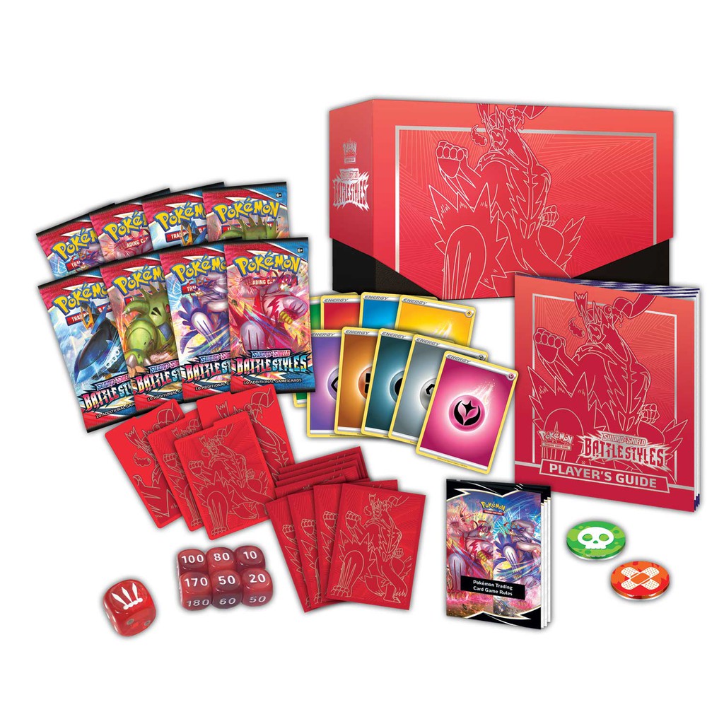 [GIẢM 100K MUA COMBO] Hộp Bài Pokemon TCG Elite Trainer Box Battle Styles (ETB) Urshifu V Xanh / Đỏ Chính hãng Mới 100%