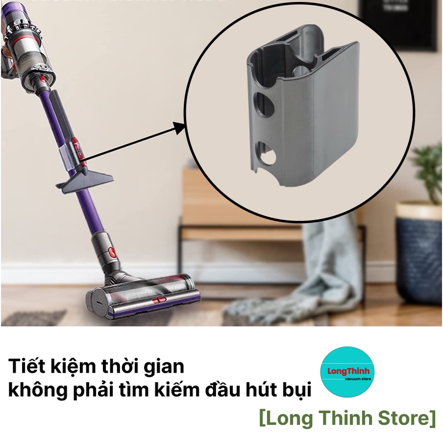 Kẹp gắn đầu hút cho máy hút bụi 𝐃𝐲𝐬𝐨𝐧 V7 V8 V10 V11 V15 - chất lượng cao