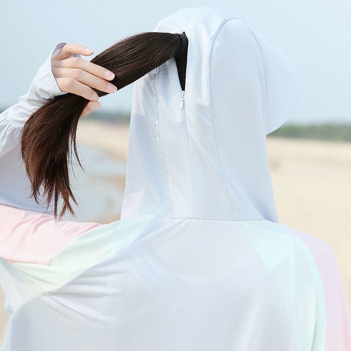 Áo Khoác Chống Nắng Và Tia UV Chất Liệu Lụa Lạnh Mỏng Thoáng Khí Thời Trang Mùa Hè Cho Nữ