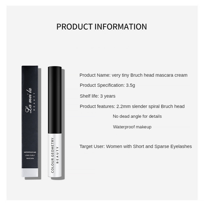 Mascara đầu cọ nhỏ siêu mảnh chống thấm nước không nhòe trang điểm kiểu Mỹ Latin 799 | BigBuy360 - bigbuy360.vn