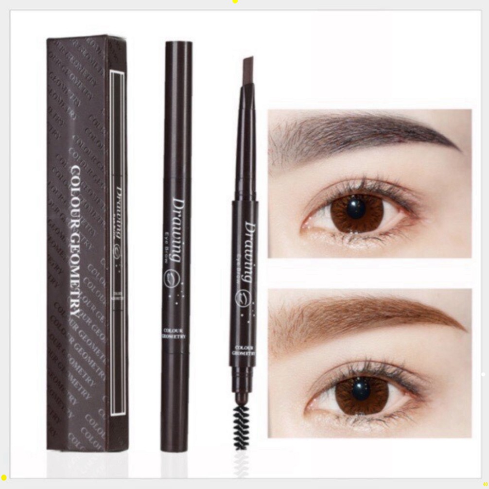 Chì Kẻ Mày Lameila Drawing Color Geometry, bút chì kẻ lông mày 2 đầu xé chống trôi không thấm nước Nội Địa Trung vxc | BigBuy360 - bigbuy360.vn