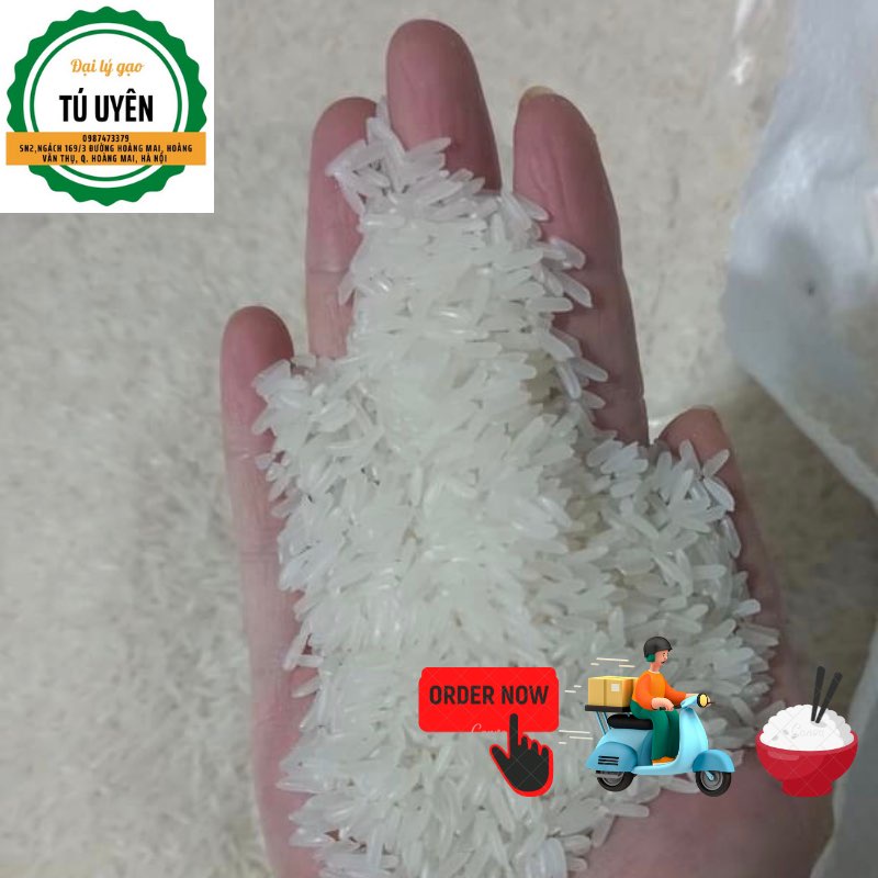 Gạo tám thái hàng mới thơm ngon, dẻo, trắng cơm 1 kg, 3kg