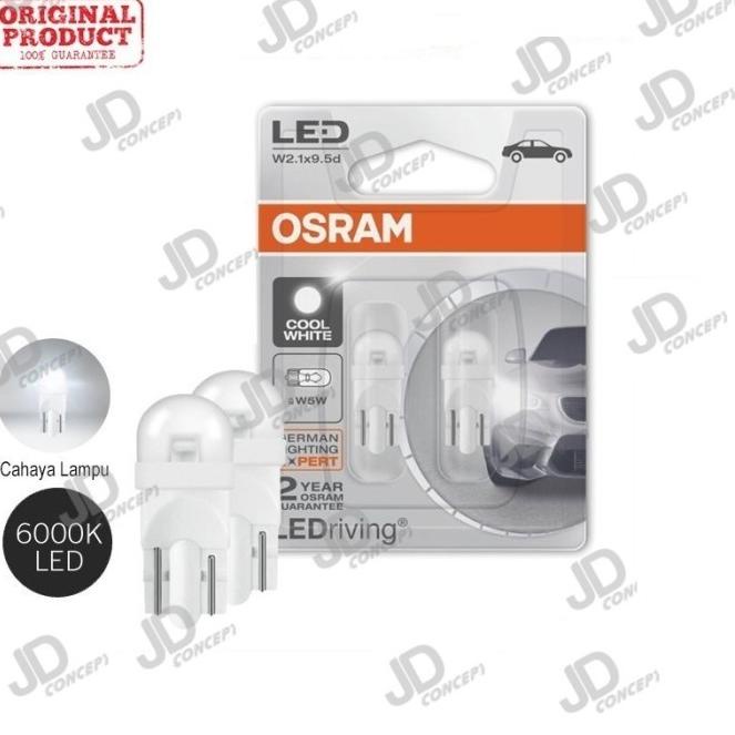 Thời trang... Osram - Đèn LED T10 - W5W - COOL WHITE 6K - 0.5W - 12V - AMR