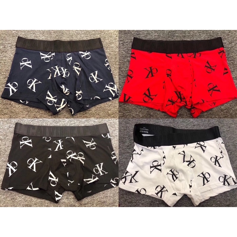 Boxer quần lót nam, sịp đùi in hoạ tiết viền bự Nô Store