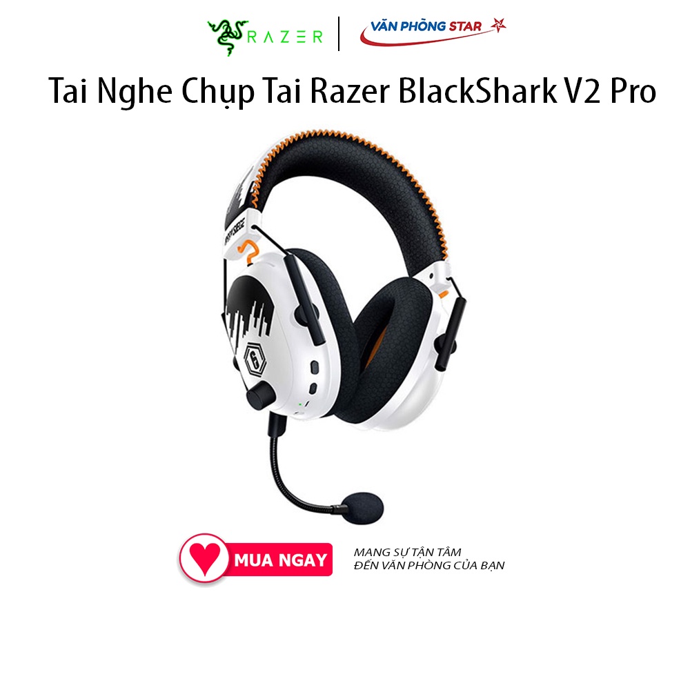 Tai Nghe Chụp Tai Không Dây Razer BlackShark V2 Pro kết nối Bluetooth Wireless chống ồn âm thanh vòm