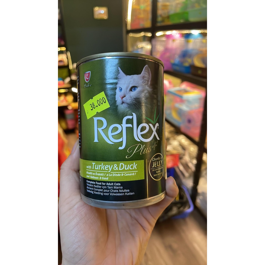 PATE lon 400gram hiệu REFLEX cho MÈO mua 5 tặng 3 súp
