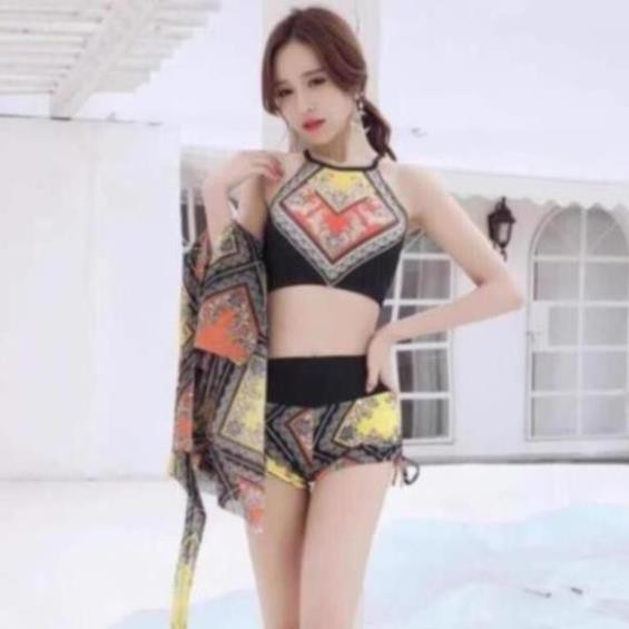 Bộ bikini nữ - Bộ đồ đi biển - Bộ đồ bơi nữ 3 chi tiết cực kì sang chảnh giadungthongminh.net | BigBuy360 - bigbuy360.vn