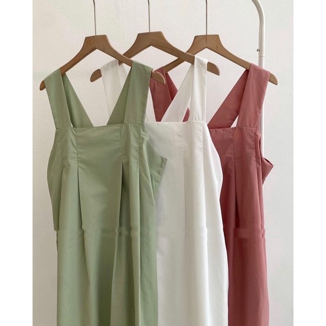 Đầm , váy hai dây bản to chéo lưng dáng dài đi biển cực xinh , váy maxi đi biển màu xanh min hót nhất năm by YANSOO -sẵn | BigBuy360 - bigbuy360.vn