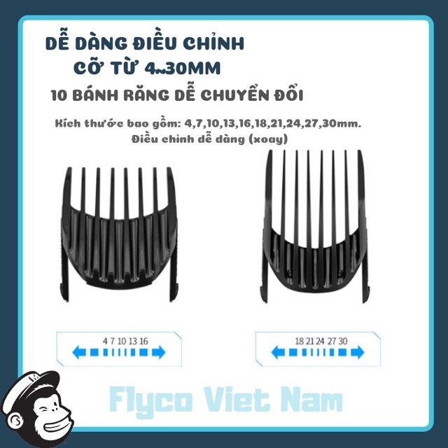 [Chính Hãng ] Tông đơ Flyco FC 5808 sang trọng chắc chắn