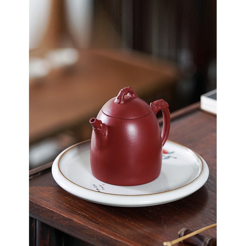 Ấm Tử Sa Nghi Hưng Tần Quyền Long Tuyền 200 ml (Đại Hồng Bào)