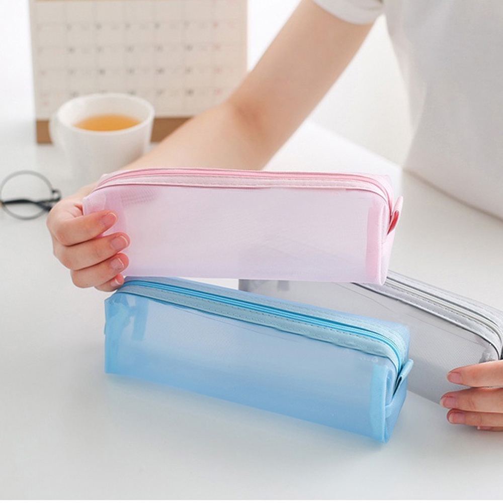 Hộp bút dây kéo nhiều màu sắc tự chọn xinh xắn