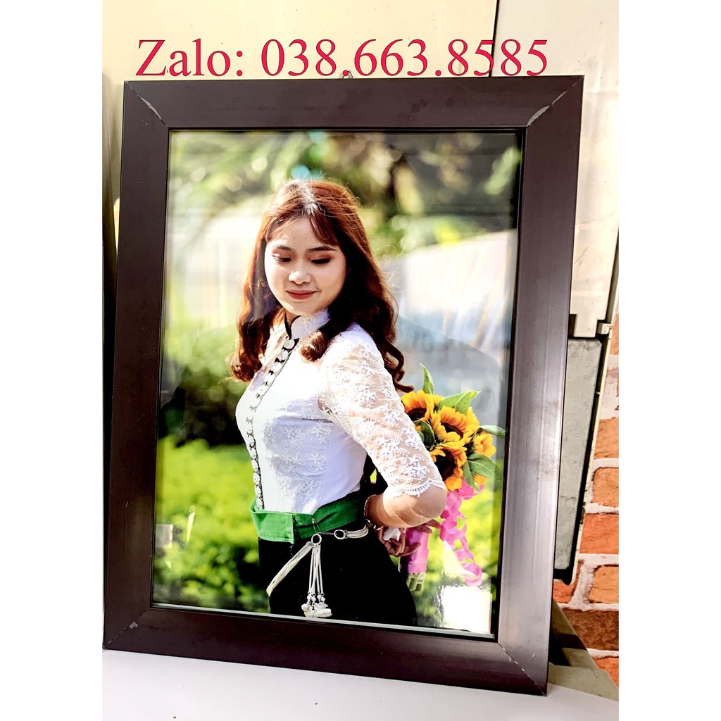 Khung ảnh mặt kính 10x15, 13x18, 15x21, 20x30 hỗ trợ in hình đóng khung nếu khách yêu cầu, bảo hành gãy, vỡ