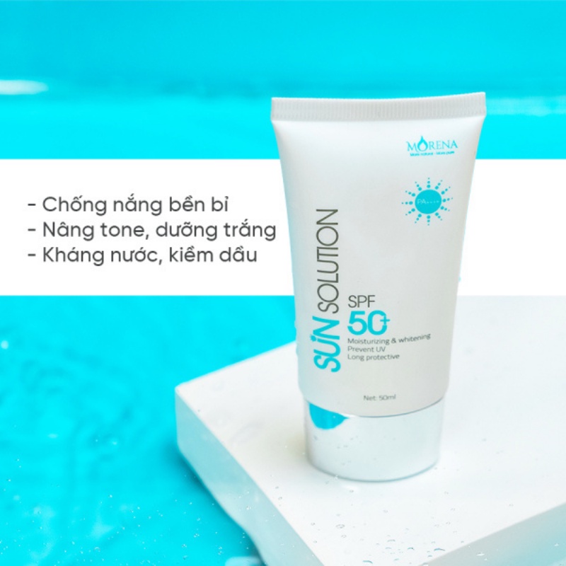 Kem chống nắng nâng tone dưỡng trắng da mặt Huyền Phi SPF50+ 50ml dưỡng ẩm kiềm dầu cho da dầu mụn, Hazuka Love True
