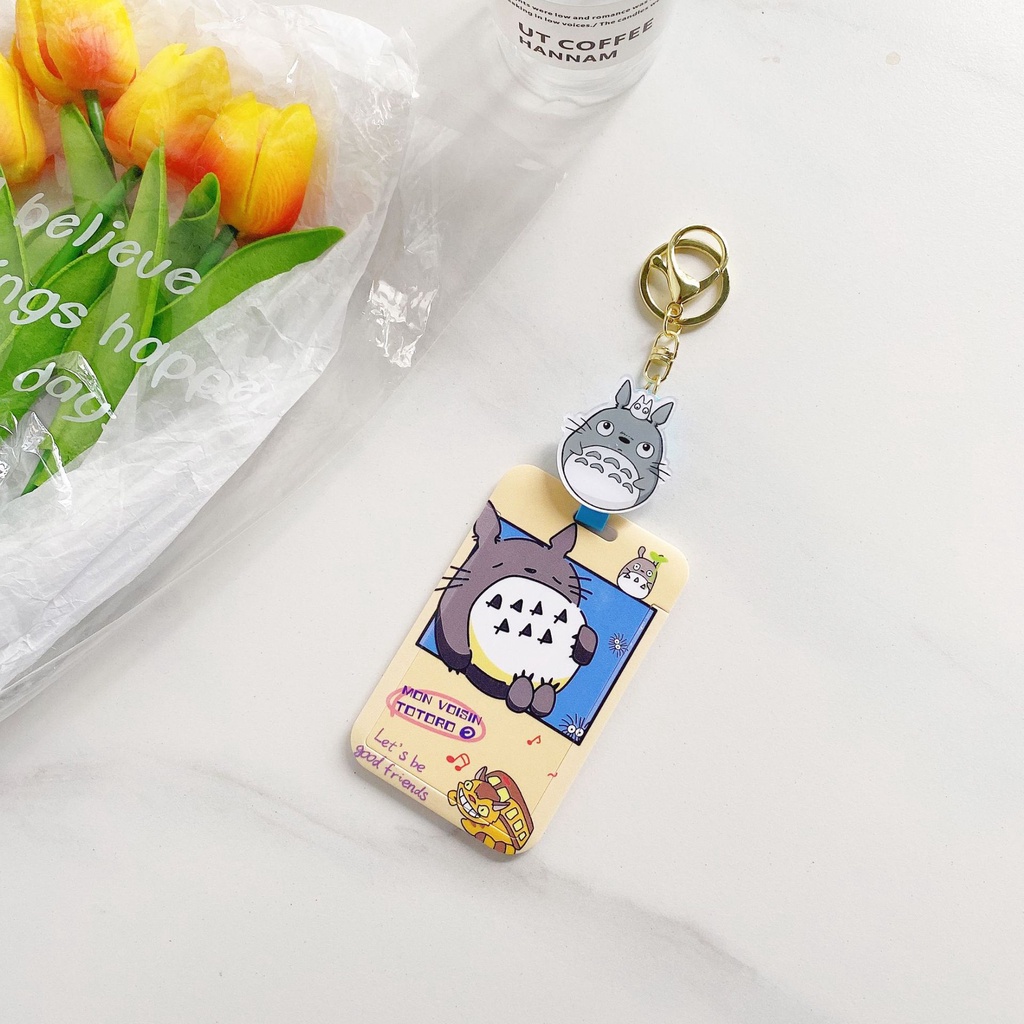 Bao đựng thẻ Totoro có dây kéo co giãn