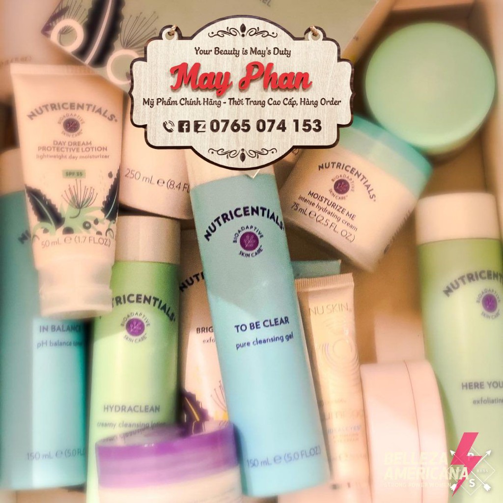 Sữa rửa mặt Nutricentials Creamy Cleansing Lotion Nu Skin  Pure Cleansing Gel da khô & dầu