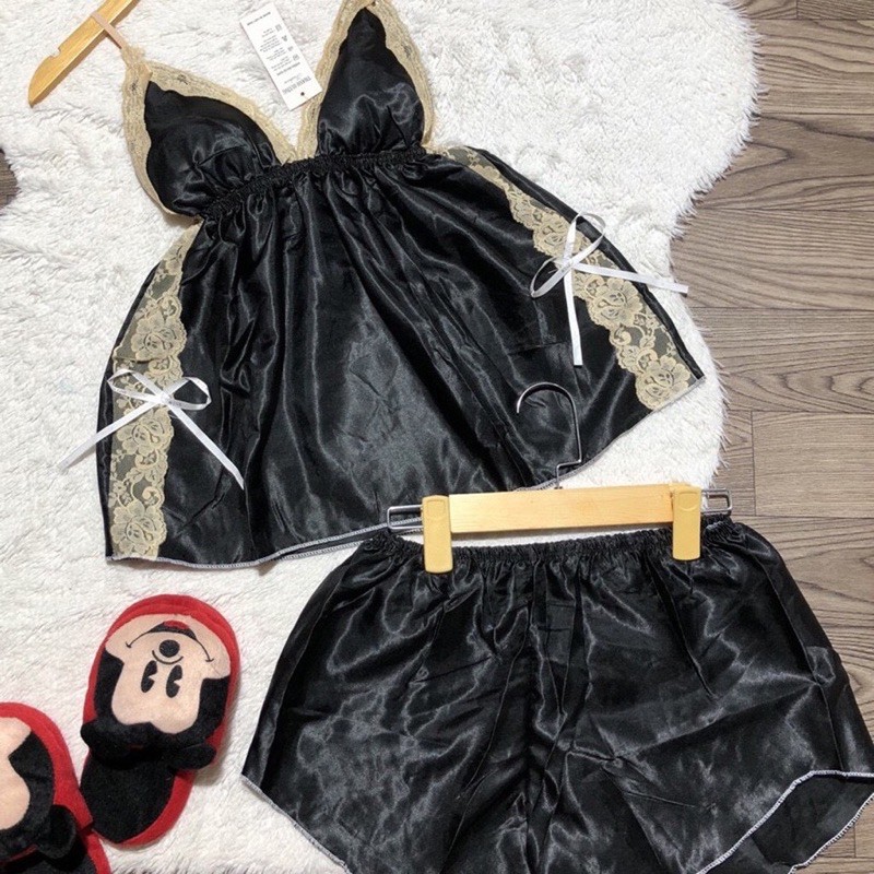 Đồ ngủ 2 dây sexy(SIZE 40-80KG), Đồ ngủ bigsize có mút ngực chất phi hai dây chất mịn quyến rũ, 5 | BigBuy360 - bigbuy360.vn