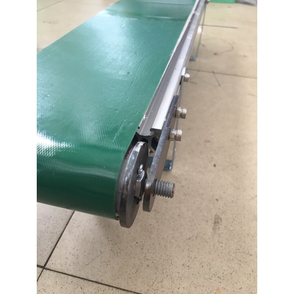 Mô hình băng tải làm đồ án, chiều dài 60cm - 80cm - 100cm, rộng 10cm (Động cơ DC 12-24v, đồ gá bằng sắt)