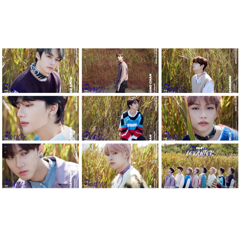 Lomo card 26 ảnh + 1 postcard Stray Kids - Clé LEVANTER