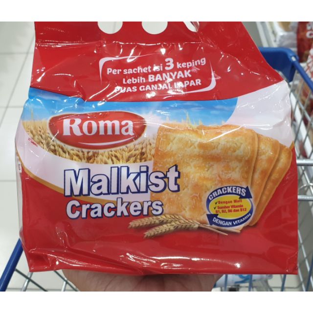 Bánh quy Roma Malkist crackers gói 216gr
