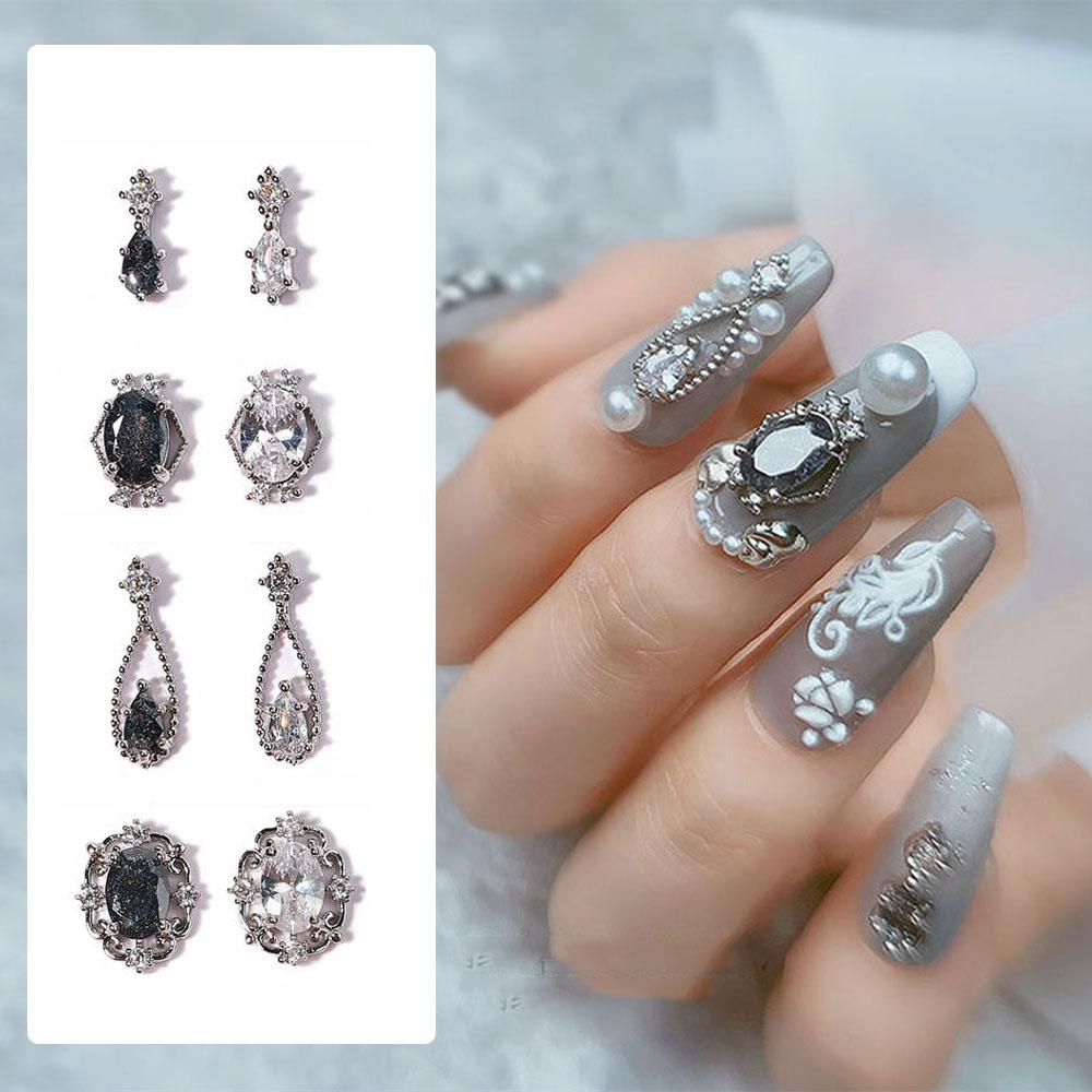 1 Phụ Kiện Hoa Trang Trí Móng Tay|Phụ Kiện Trang Trí Móng Tay Đính Đá Zircon Xinh Xắn