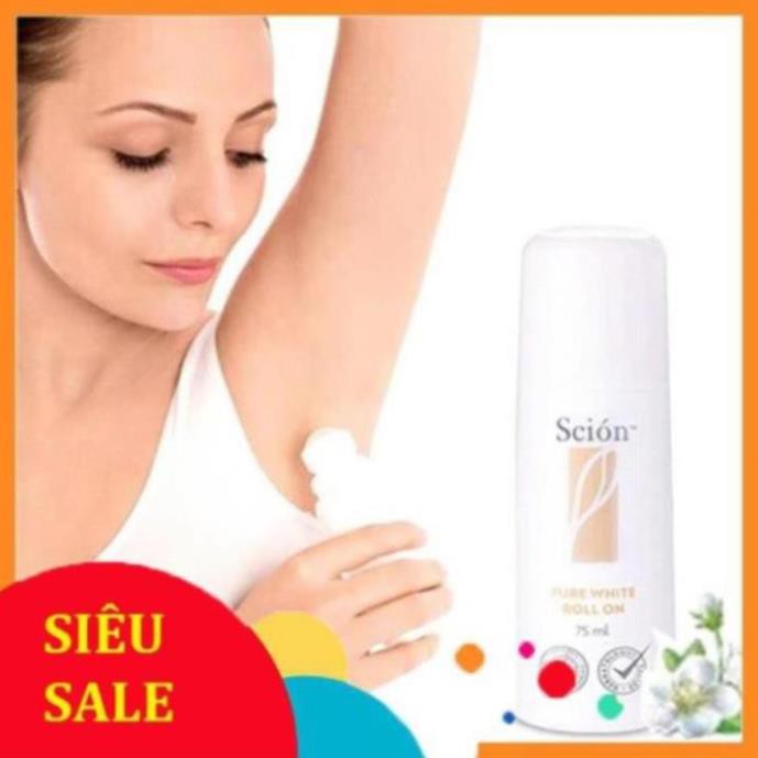 [𝑭𝑹𝑬𝑬𝑺𝑯𝑰𝑷] - ✦ CAO CẤP ✦ - Lăn Khử Mùi Giảm Hôi,Thâm Nách Scion Pure White 75ml Roll On Nuskin | BigBuy360 - bigbuy360.vn