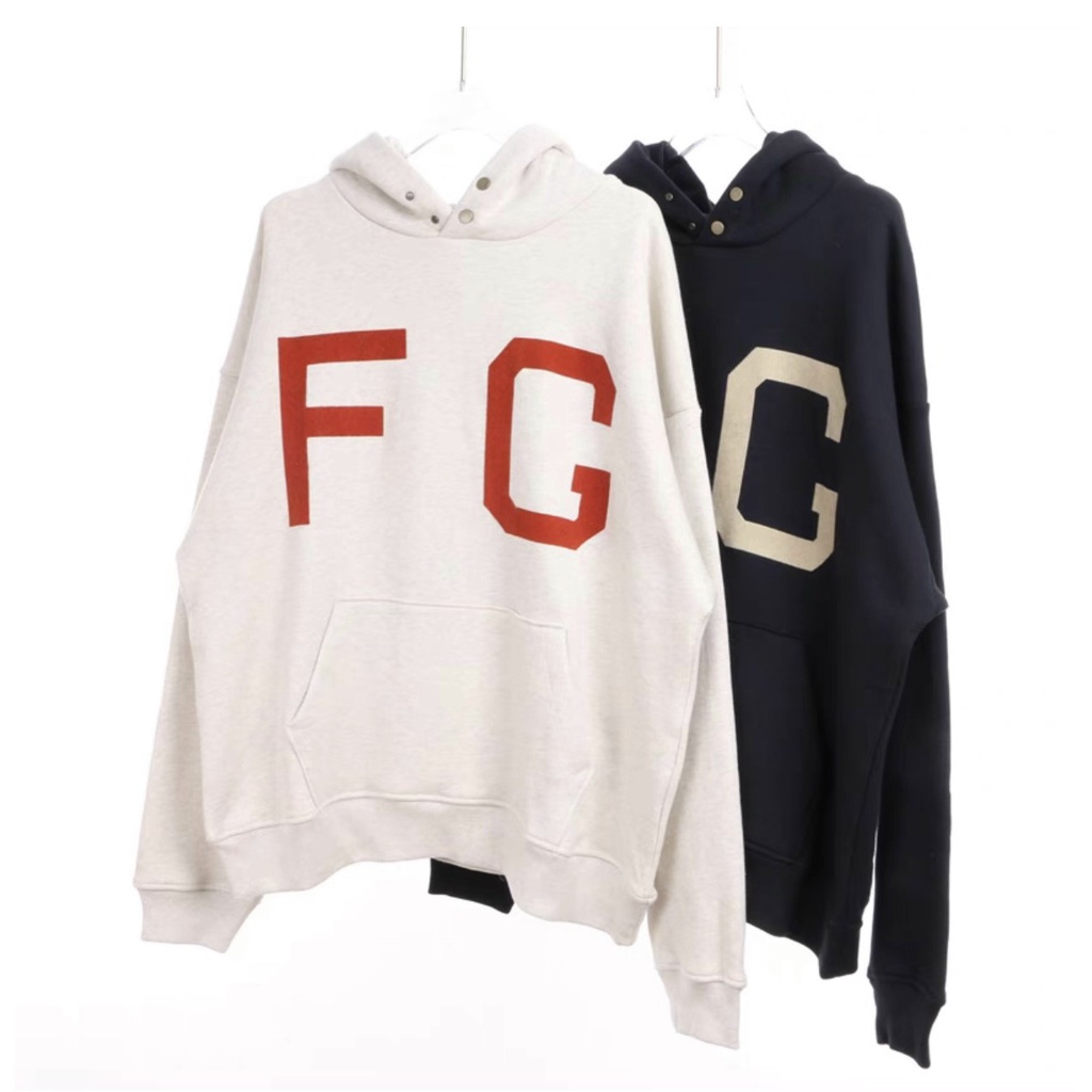 Áo Hoodie Nam Nữ Thiết Kế Nón 2 Lớp Có Cúc Gài Trên Cổ In Chữ FG, Phối Thời Trang Trẻ Trung Vải Nỉ Dày Dặn Mẫu hot Trend