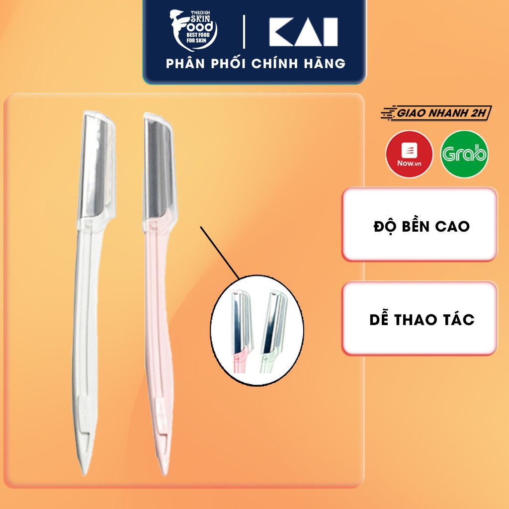 [Mã 155FMCGSALE giảm 7% đơn 500K] Dao Cạo Lông Mặt Thân Kim Loại Kai Razor Beauty