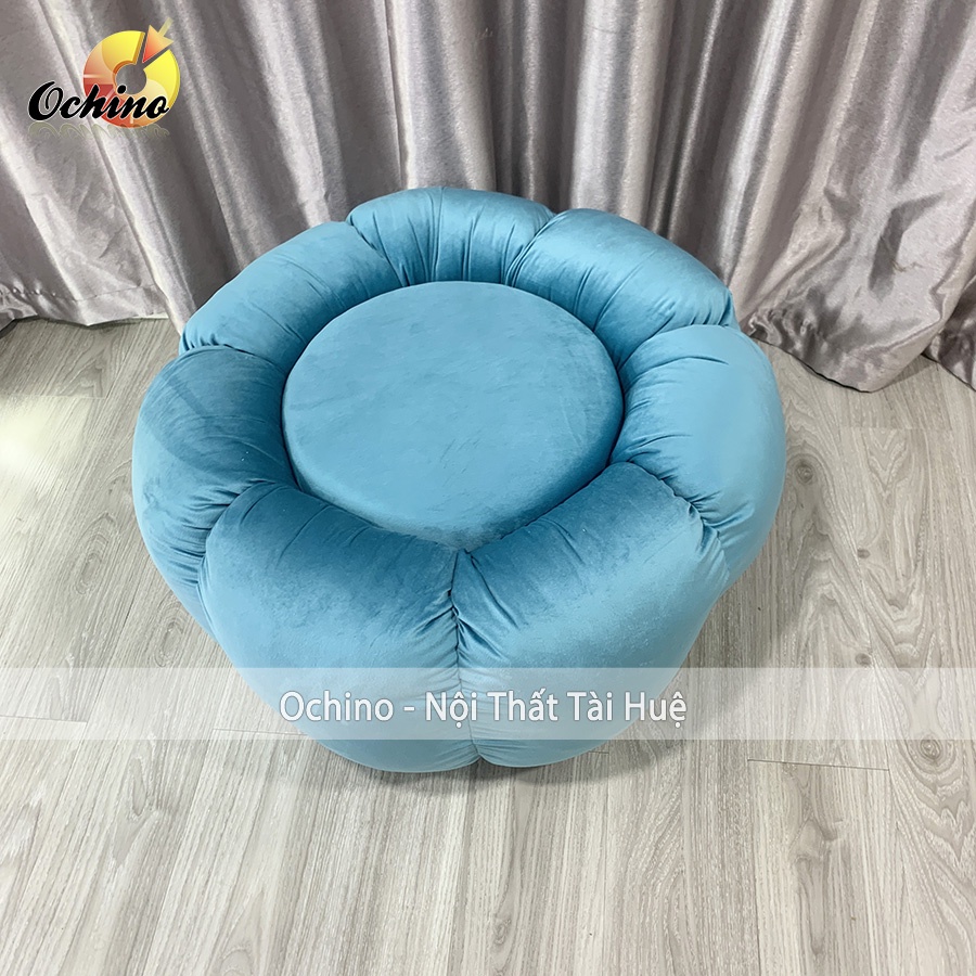 Đôn Tròn Sofa Hình Bông Hoa Sang chảnh (HÌnh Thật Shop Chụp)