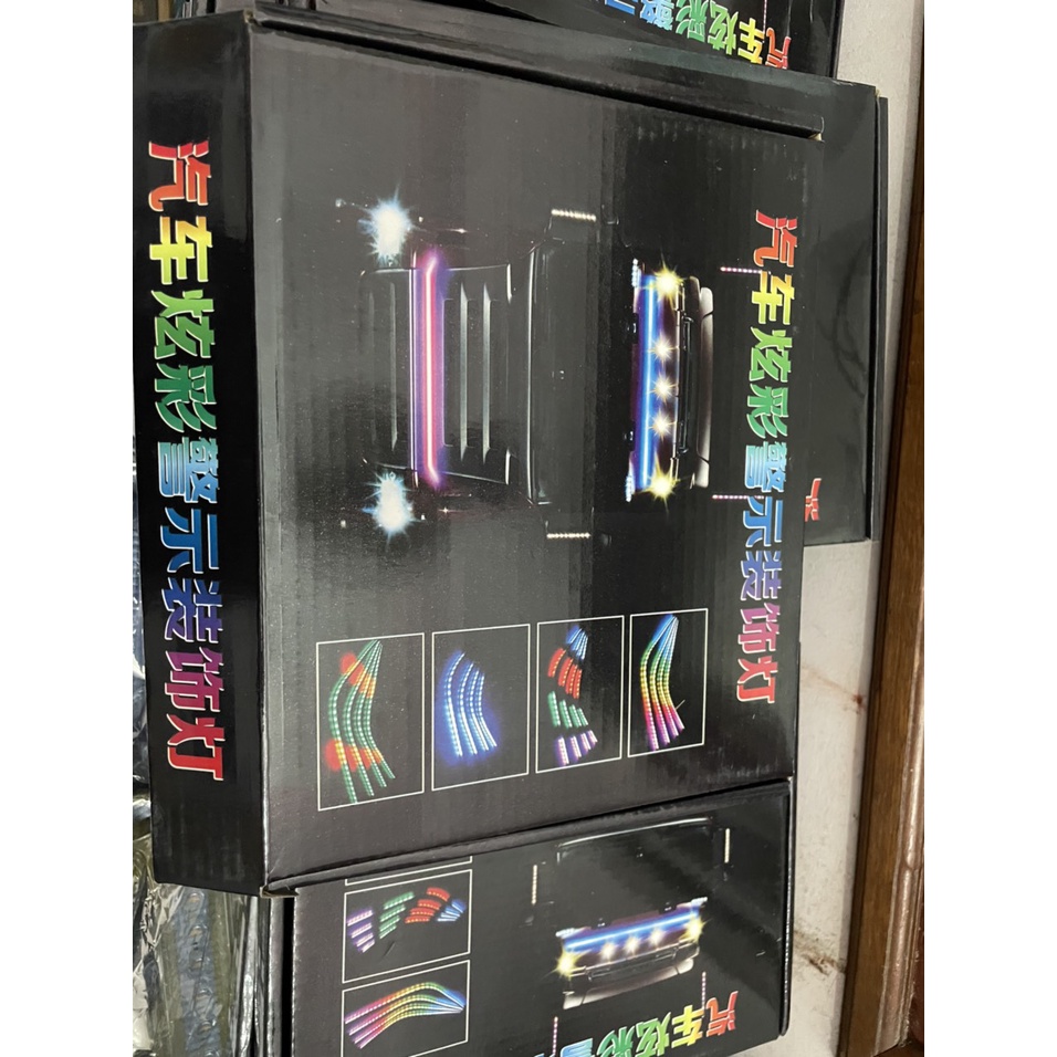 Dây đèn led trang trí nóc xe oto xe tải xe con xe đầu kéo 1m 1m2 1m5 2m 2m2 2m4 nháy 7 màu