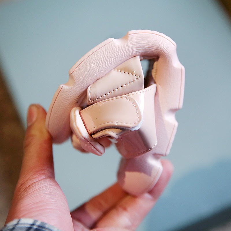 Sandal nơ cho bé gái đi học đi chơi điệu đà da PU siêu mềm êm chân fullbox 6887