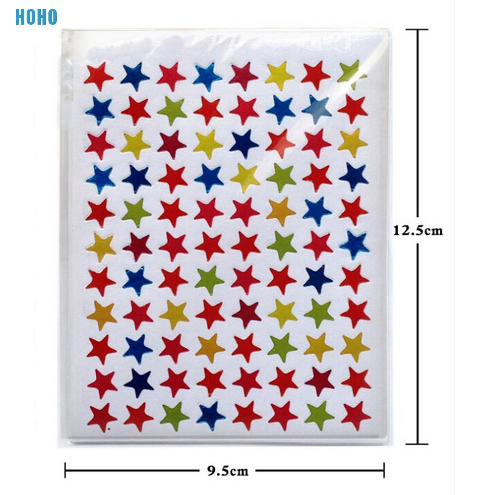 880 Miếng Dán Sticker Hình Ngôi Sao