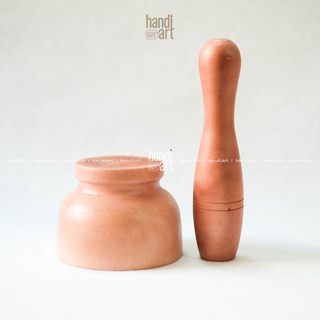 Cối gỗ chày boling- mortar pestle