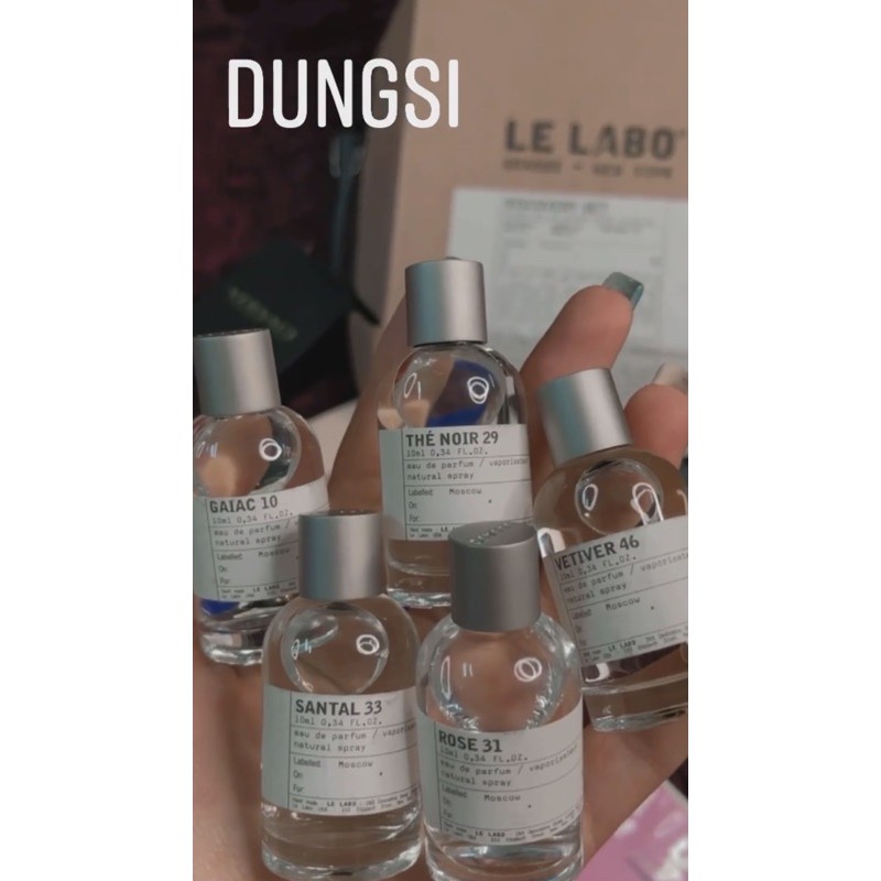 [HÀNG HIẾM] NƯỚC HOA LE LABO MINI 10ml