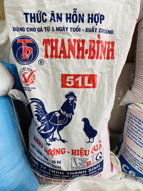 1KG cám thanh bình dinh dưỡng cho gà (thức ăn hỗn hợp, thức ăn gà)