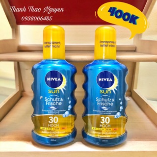Kem chống nắng dạng xịt Nivea của Đức