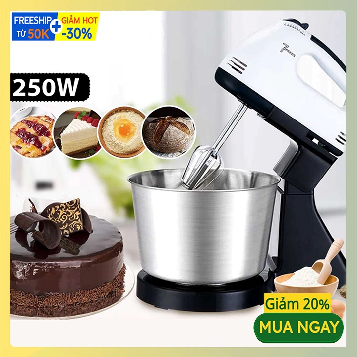 Máy nhào bột để bàn, đánh trứng cầm tay đa năng SOKANY 250W