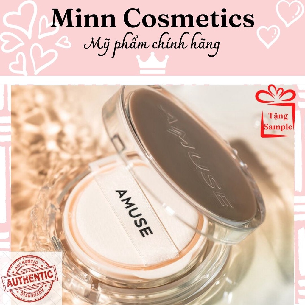 Phấn Nước Thuẩn Chay AMUSE Skin Tune Vegan Cover Cushion