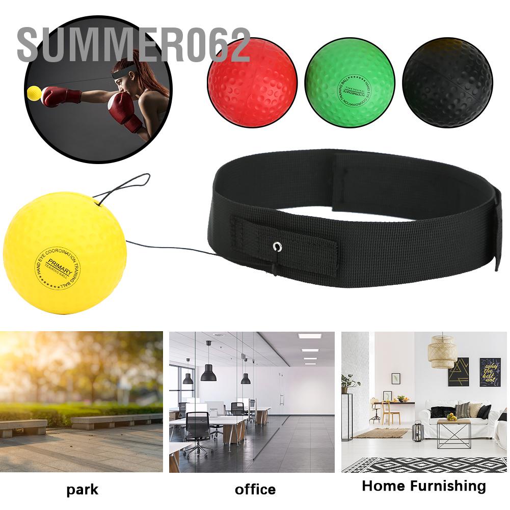 [Hàng Sẵn] 4 Quả bóng Đầu tập luyện Boxing ‑ Có gắn Thiết bị thể dục thể thao Pu Foam có thể điều chỉnh 【Summer062】