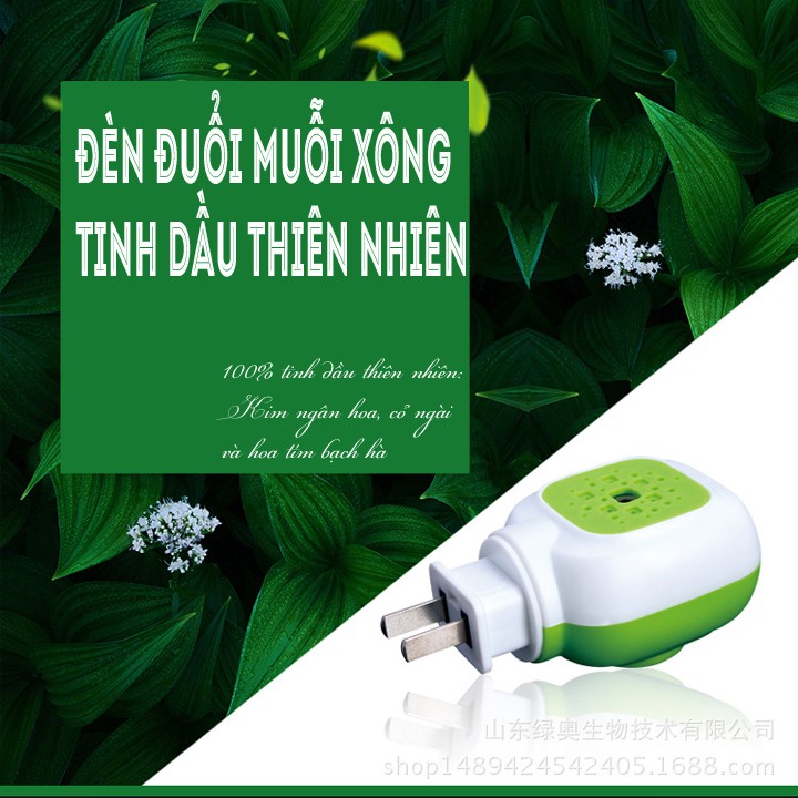 Đèn xông tinh dầu đuổi muỗi côn trùng Kim Ngân Hoa Minh House